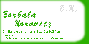 borbala moravitz business card